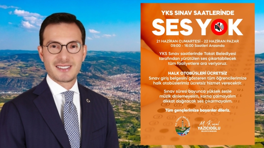 BAŞKAN YAZICIOĞLU: “YKS BOYUNCA HEM GENÇLERİMİZİN HEM AİLELERİMİZİN YANINDAYIZ”